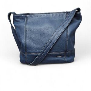 The Sak De Young Pebble Soft Leather Hobo Bag Blue Shoulder Bag